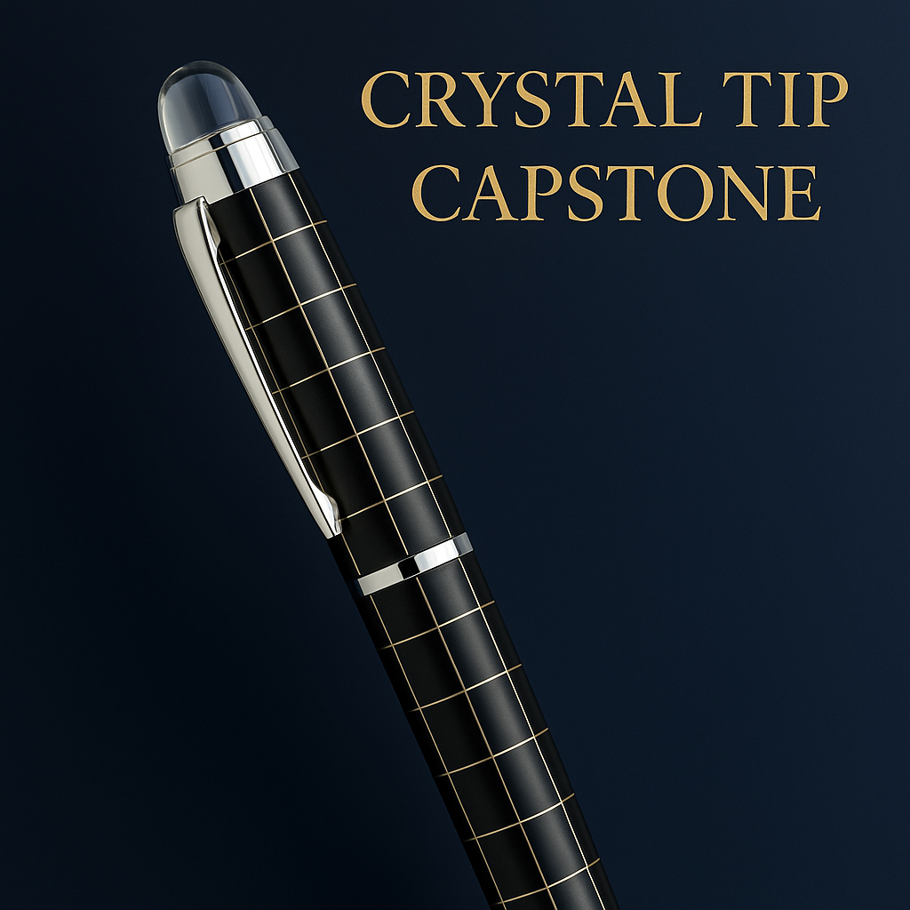 Luxury metal finish ballpoint pen, eco-friendly refillable twist-action pen, premium writing instrument for professionals