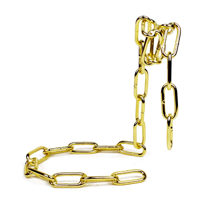 Floating chain wine bottle holder in copper, modern gravity wine rack, unique luxury wine stand for elegant display