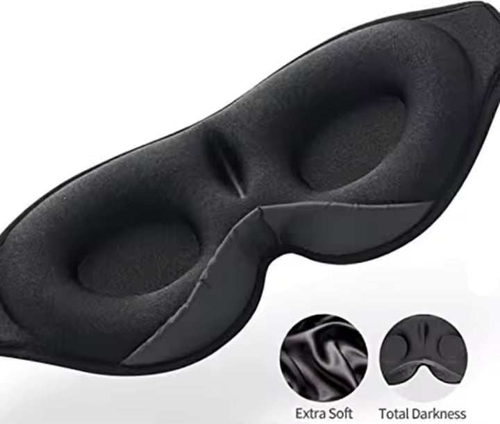 Bluetooth blackout eye mask with wireless audio, a modern luxury sleep accessory for peaceful rest