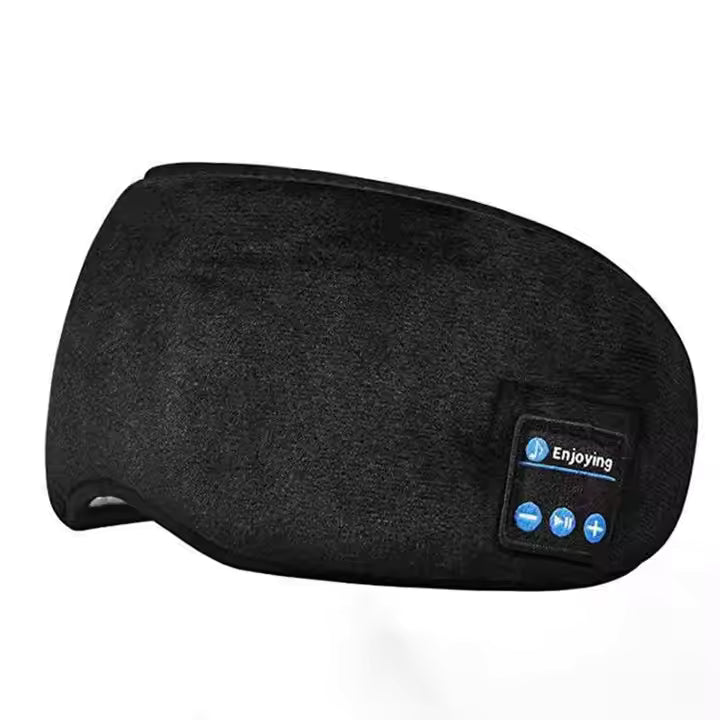 Bluetooth blackout eye mask with wireless audio, a modern luxury sleep accessory for peaceful rest