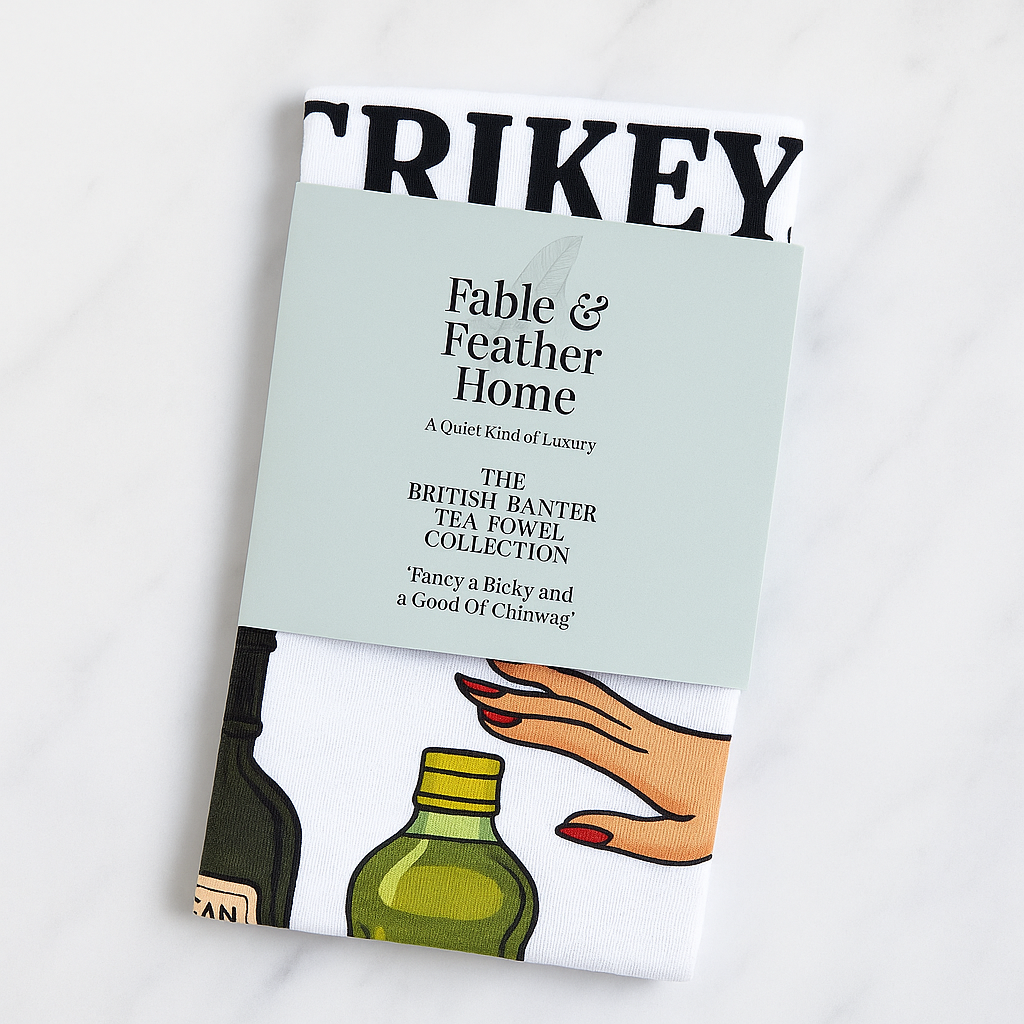 Funny British Tea Towel – Supermarket Olive Oil