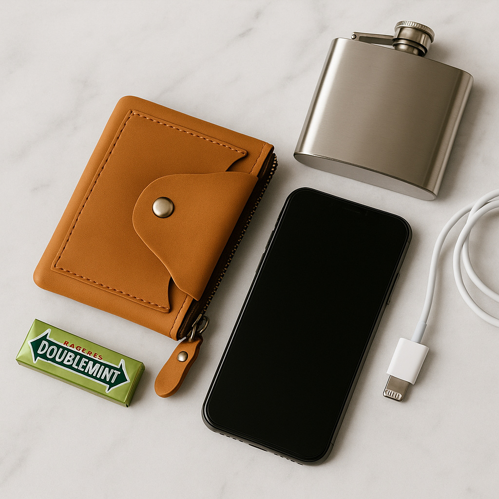 Tan leather zip wallet, genuine slim card holder, minimalist unisex leather wallet for everyday use