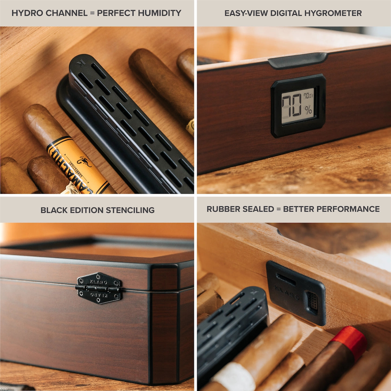 The MAG Desktop Humidor – Walnut Finish.
