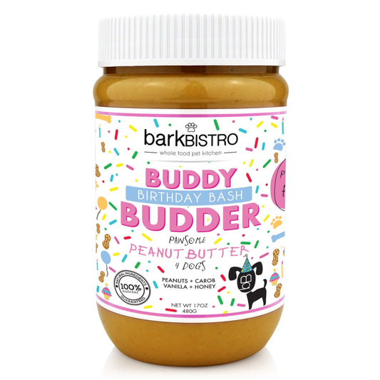 Birthday Bash – Buddy Budder for Dogs.