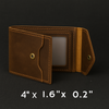 The Winslow Wallet – Compact Crazy Horse Leather Card Case.