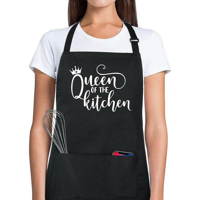 Funny adjustable cotton apron featuring witty quote, ideal novelty kitchen gift for cooks and bakers