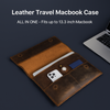 The Vintage Tech Sleeve – Leather, AirTag Slot.