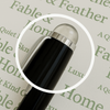 Luxury black ballpoint pen with crystal tip, executive writing instrument, premium designer gift pen