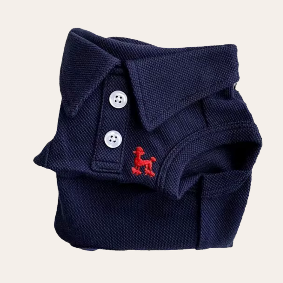 Stylish Pup Polo dog polo shirt offering breathable pet apparel and luxury fashion for small dogs