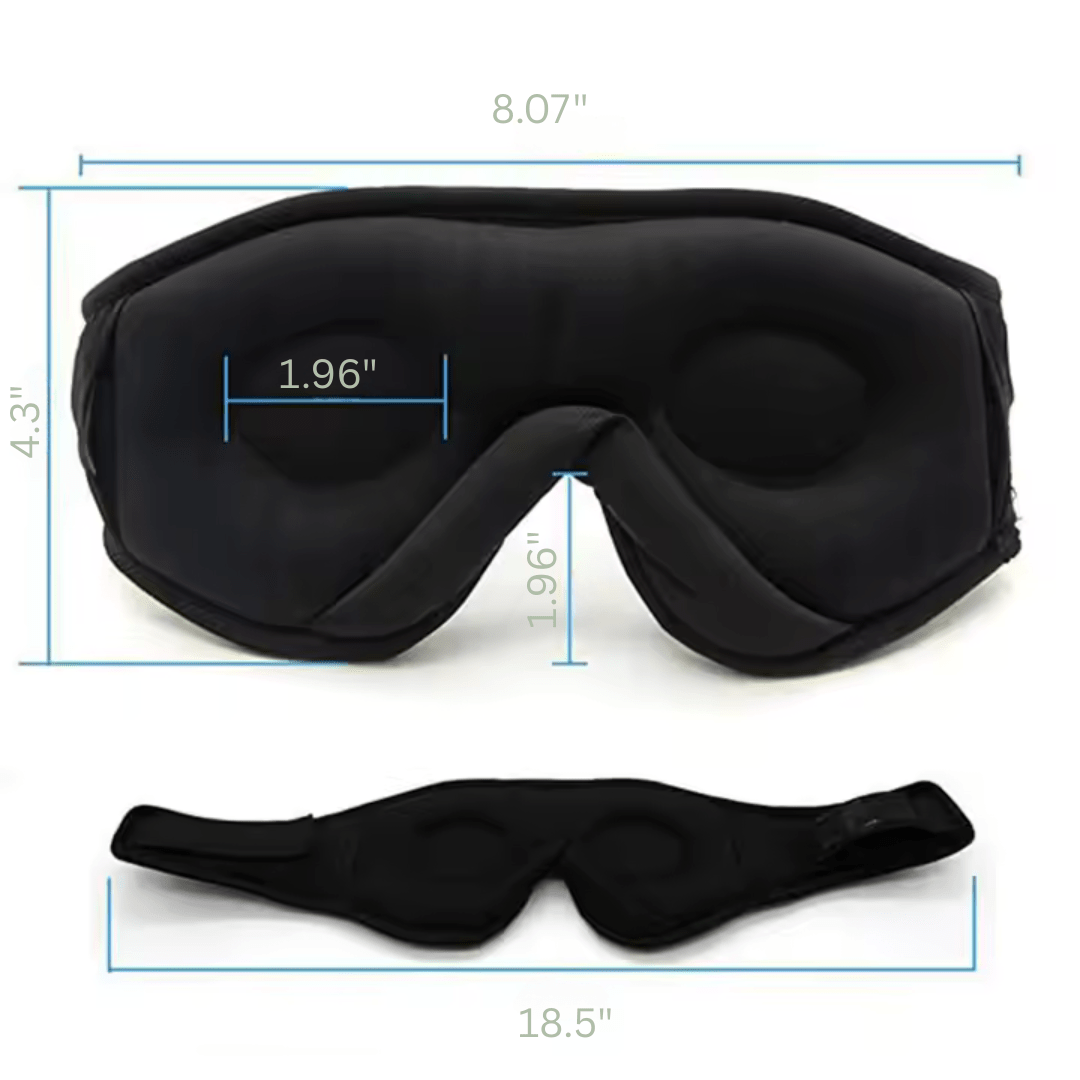 Bluetooth blackout eye mask with wireless audio, a modern luxury sleep accessory for peaceful rest