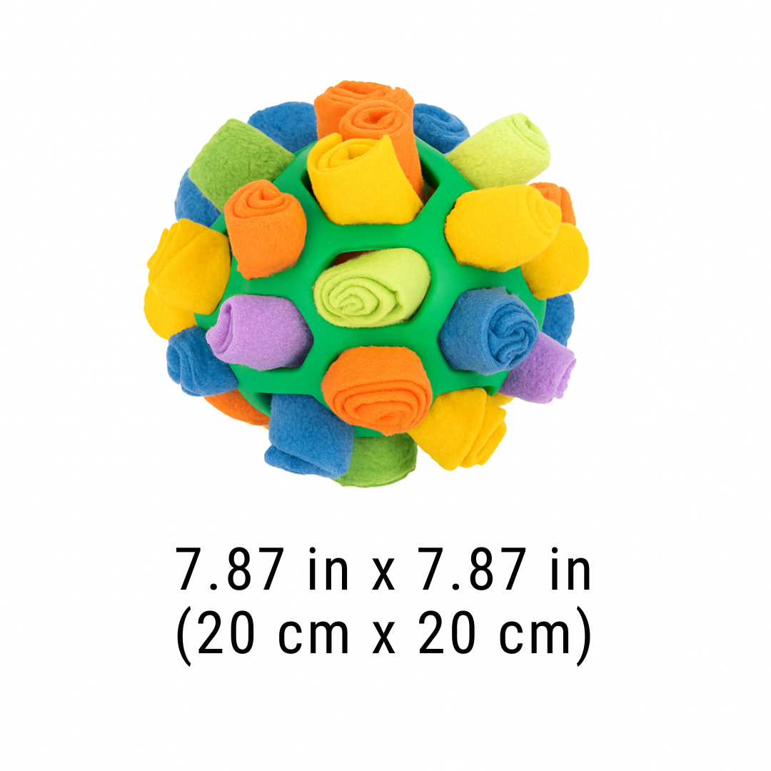 Snuffle Ball Dog Toy – Interactive Puzzle Feeder.