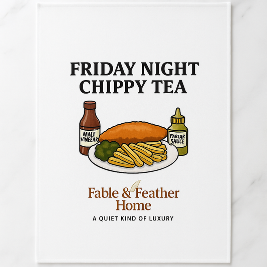 Friday Night Chippy Tea – Tea Towel