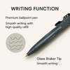 Durable tactical pen with emergency glass breaker, perfect for survival and self-defense in everyday carry