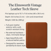 Vintage Leather Tech Sleeve The Elmsworth.