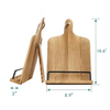 Wooden cookbook stand,easy to use kitchen recipe holder,culinary accessory for tablet and cookbooks
