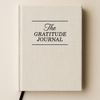 Luxury flat lay Gratitude Journal setup