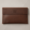 Slim Leather Laptop Sleeve – 13–16 Inch Envelope Style with Magnetic Flap.