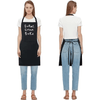 Funny adjustable cotton apron featuring witty quote, ideal novelty kitchen gift for cooks and bakers