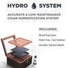 Hydro System humidor with digital display and Spanish cedar lining