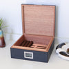 Carbon fibre humidor with digital hygrometer and Spanish cedar interior