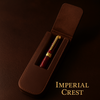 Luxury Red and Gold Rollerball Pen – Imperial Crest.