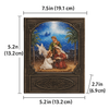 Nativity snow globe book – size guide with dimensions