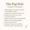 Stylish Pup Polo dog polo shirt offering breathable pet apparel and luxury fashion for small dogs