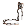 Floating chain wine bottle holder in copper, modern gravity wine rack, unique luxury wine stand for elegant display
