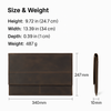 The Vintage Tech Sleeve – Leather, AirTag Slot.