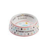 Chewy Vuiton luxury dog bowl with non-skid base in small, medium, and large sizes