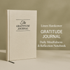Linen Hardcover Gratitude Journal front cover