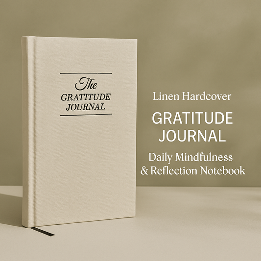 Linen Hardcover Gratitude Journal front cover