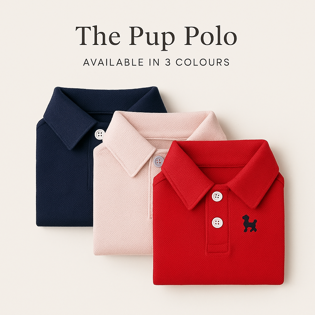 Stylish Pup Polo dog polo shirt offering breathable pet apparel and luxury fashion for small dogs