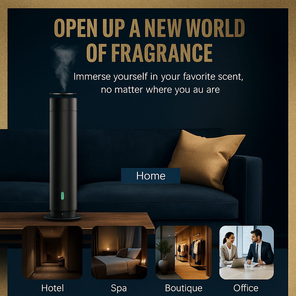 Cold-Air Nano Diffuser, Luxury Hotel Scent System, Spa and Office Fragrance Enhancer
