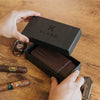 Premium 3 Cigar Travel Case - Cocoa Brown.