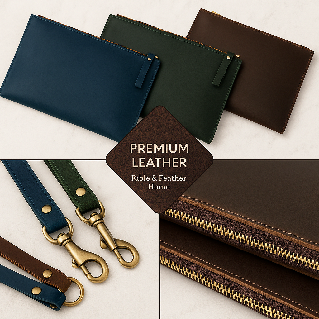 Full-Grain Leather Document Holder.