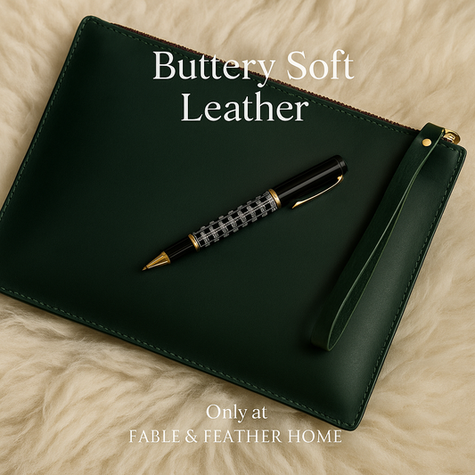 Full-Grain Leather Document Holder.