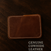 Pembroke Leather Card Sleeve, slim crazy horse leather wallet, handcrafted card holder by Fable & Feather Home