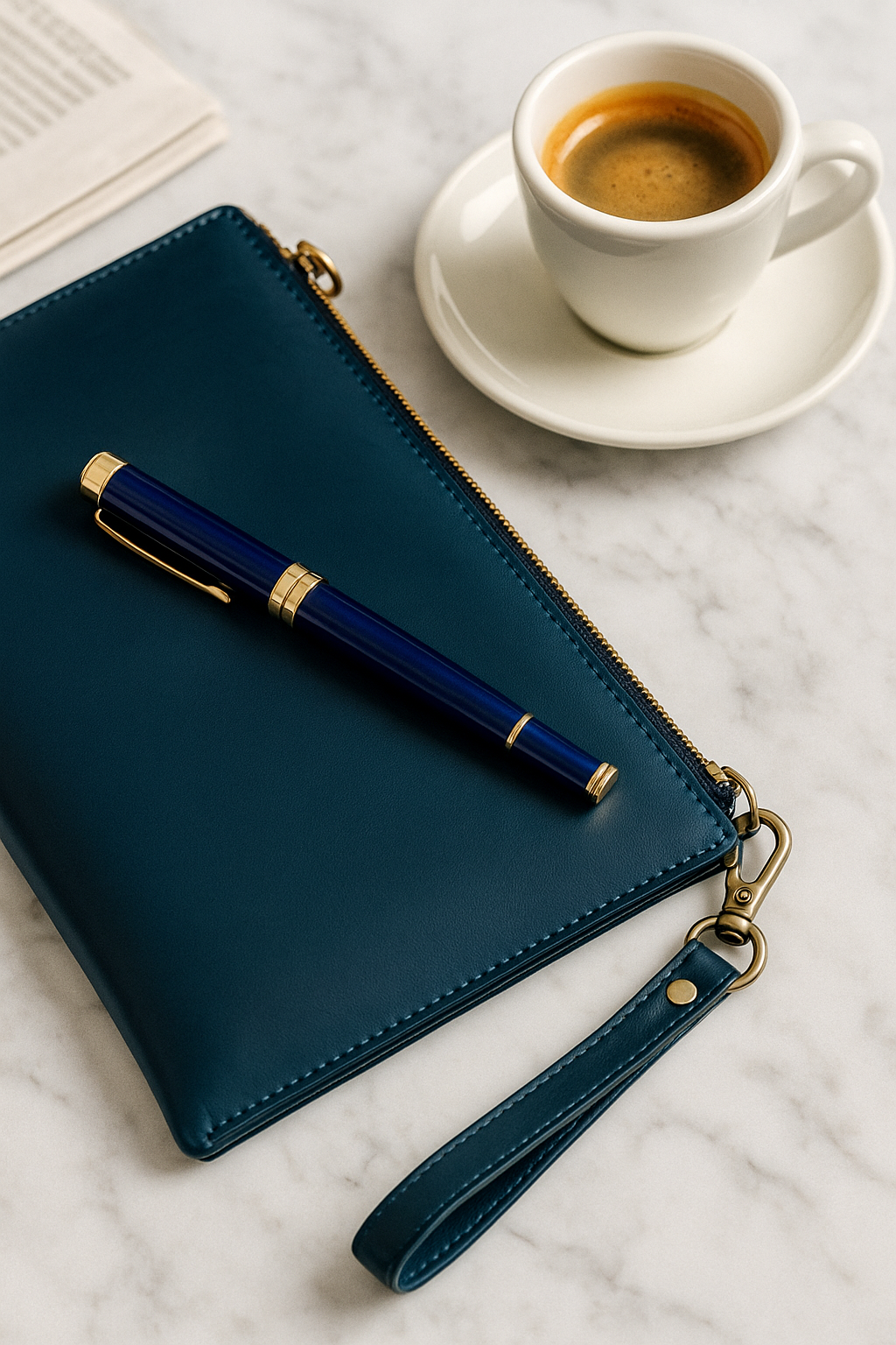 Full-Grain Leather Document Holder.