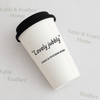 Cheeky ceramic travel mug with “Lovely Jubbly” quote — classic British mug by Fable & Feather Home.