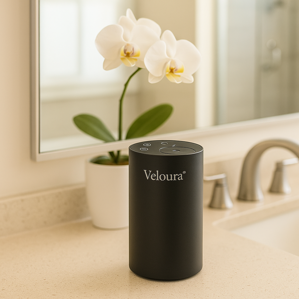 Luxury portable cold-air diffuser, mini rechargeable waterless aroma diffuser for car and travel comfort