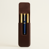 The Wexford Leather Pen & Pencil Case – 3 Slot with Removable Tray.