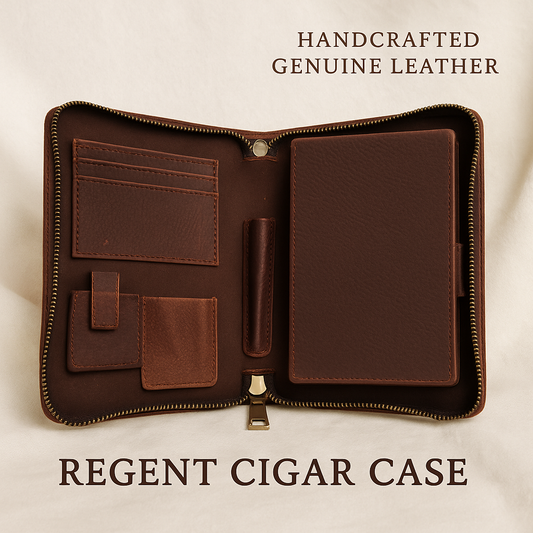 Premium travel cigar humidor, airtight portable case for luxury storage - The Regent humidor