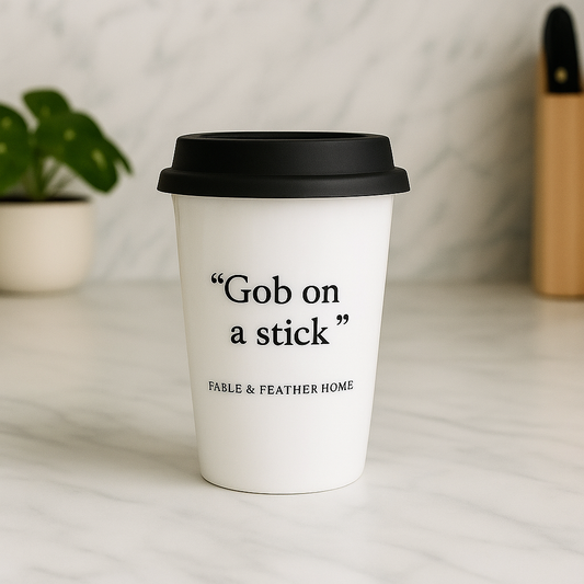 Gob on a Stick – Ceramic Travel Mug.