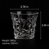 Diamond-Cut Rock Glass – 11oz Heavy Weighted.