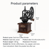 Vintage coffee grinder manual cast iron grinder hand-crank burr for rustic slow brew and barista accessories