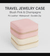 Travel Jewelry Case – Blush Pink & Champagne