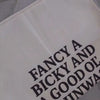 Fancy a Bicky Video from the British Banter Tea Towel Collection