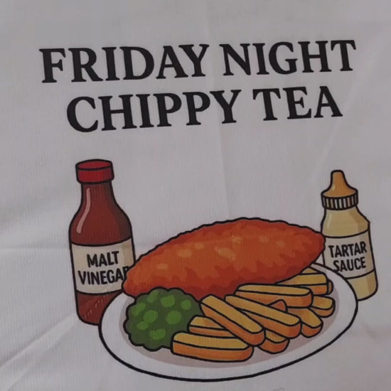 Video of the British Banter Collection Friday Night Chippy Tea Tea Towel