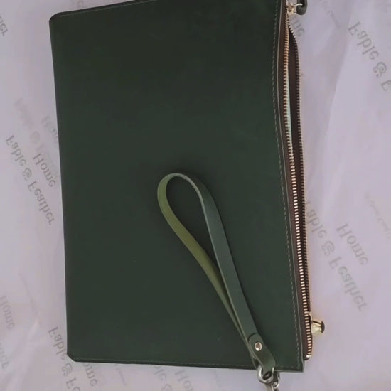 Full-Grain Leather Document Holder.